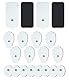 20 Pack TENS-Gerät Elektroden Pads, Wiederverwendbare Selbstklebende Latex-Free Nicht-Reizung Ersatz Patches mit Standard 3,5 mm Snap-on-Anschluss, Kompatibel mit Belifu, Brilnurse TENS
