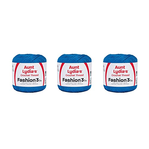 Aunt Lydia Fashion Blue Hawaii Crochet - 3 Pack of...