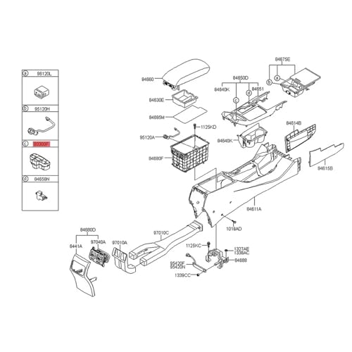 Botón de retención automática y freno electrónico 933003RBB0 para Kia Cadenza K7 5