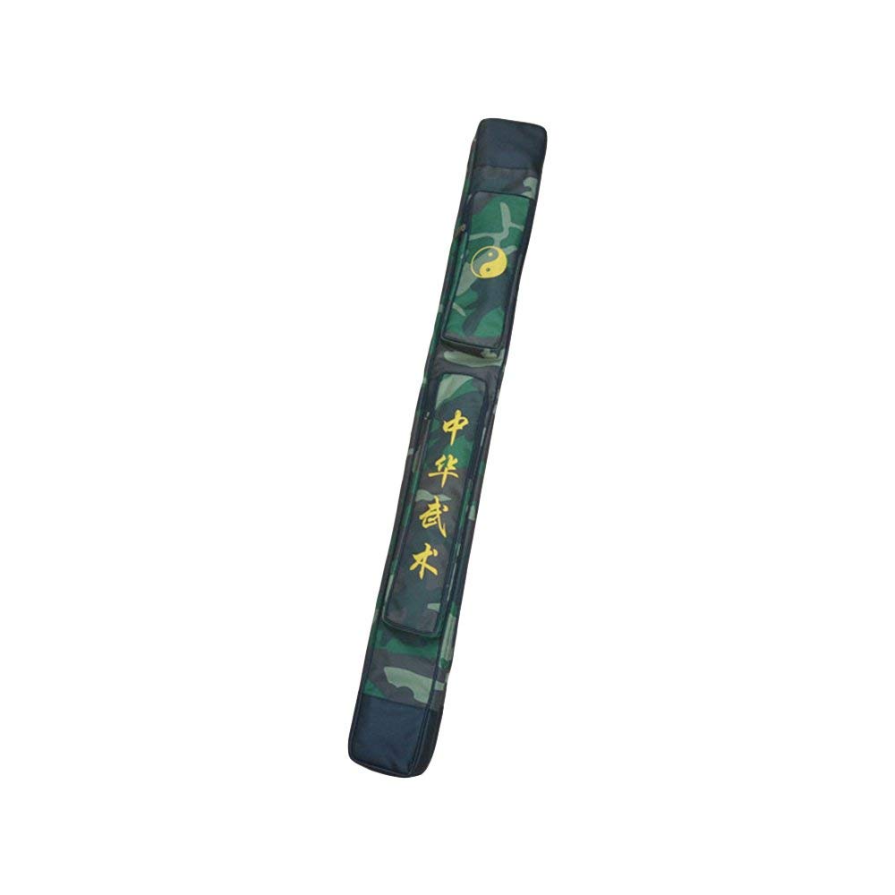 SOFIALXC Taichi Sword Carrying Bag - Chinese Kung Fu Sword Bag Single And Double Layer Case Martial Arts Weapons Case Shoulder Bag Kung Fu Bag,Doublelayercamouflage