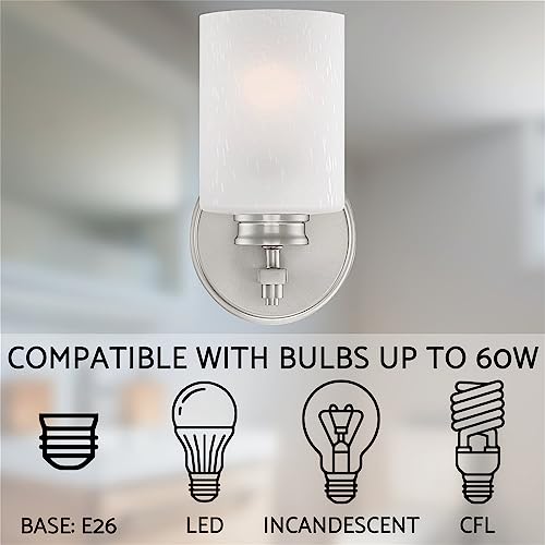 Image of Kira Home Phoebe 8 inch Modern Industrial Wall Sconce for Bathroom Vanity, Pack of 2