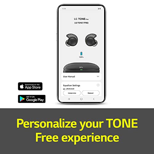 Image of LG Tone Free Fit TF8 - IP67 Sports Wireless Earbuds with Plug & Wireless, Secure & Comfort Fit, ANC, UVnano, Multi-Point, 30 Hours Long Lasting Battery, Meridian Sound