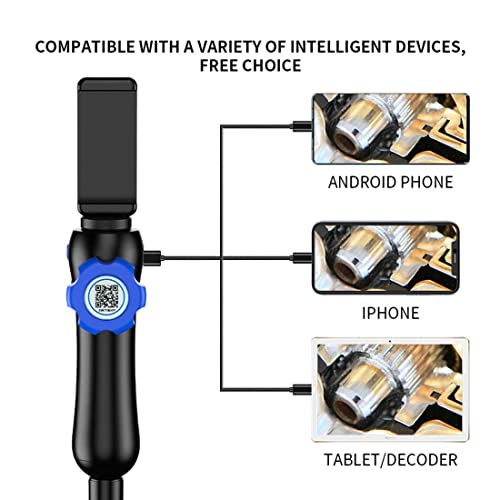 Borescopen 180° sturende industriële endoscoop, 8,5 mm / 6,5 mm 1080P HD bestuurbare inspectiecamera, 2000 mAh batterij… - Image 3