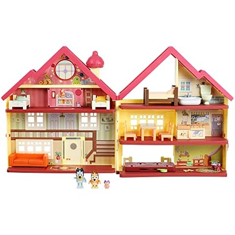 Bluey Ultimate Lights & Sounds Furnished Playhouse Official Collectable 2.5 inch Posable Figures and Accessories Cover