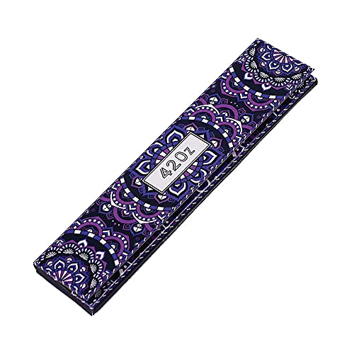 420z King Size Ultra Thin Papers aus Bio Luzerne, Grape Sparkle, 33 Blättchen pro Heftchen 1 Box (50 Heftchen)