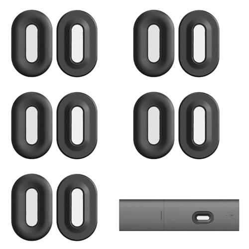 Menibeuty 5 Stück Magnetischer Fernbedienungshalter, Wandhalterung, Lochfrei Silikon-Fernbedienung, Halterung Controller TV Zubehör, für TV-Rückseite Klimaanlage sowie Ventilator(Schwarz)