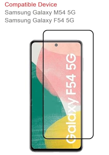 Image of HD Tempered Glass Screen Protector Compatible For Samsung Galaxy M54 5G With Edge To Edge Coverage And Easy Installation Kit