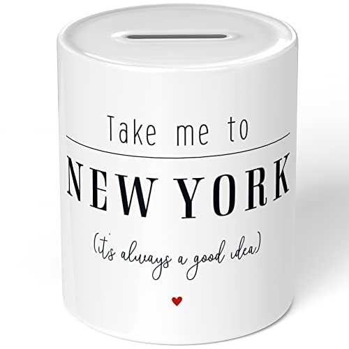 JUNIWORDS Spardose Sparbüchse, Take me to New York (It's Always a Good idea)