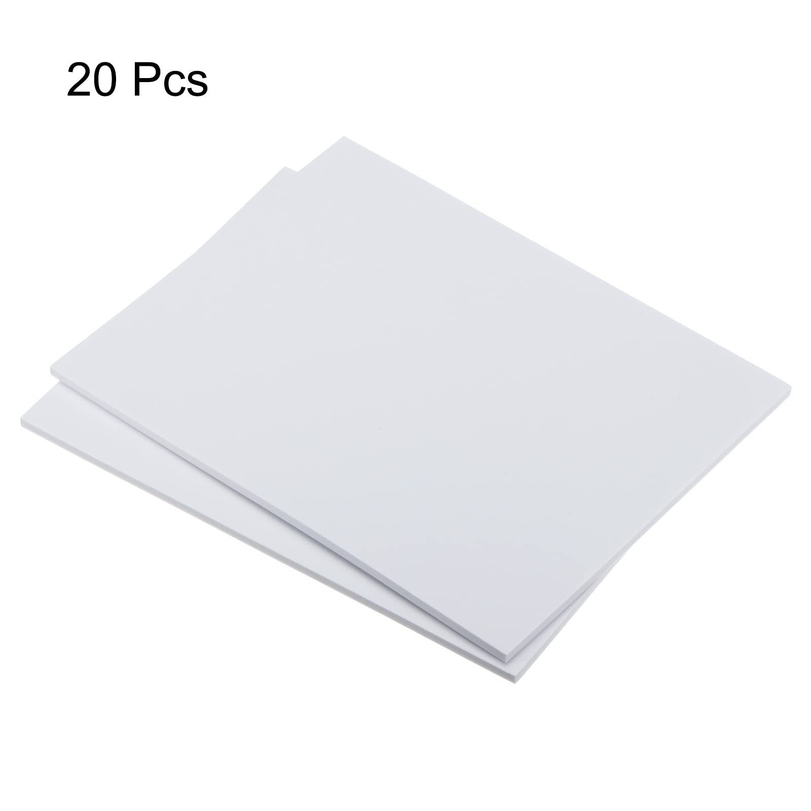 uxcell Hojas de espuma EVA blancas de 12 x 9 pulgadas, 6 mm de grosor, para manualidades, paquete de 20