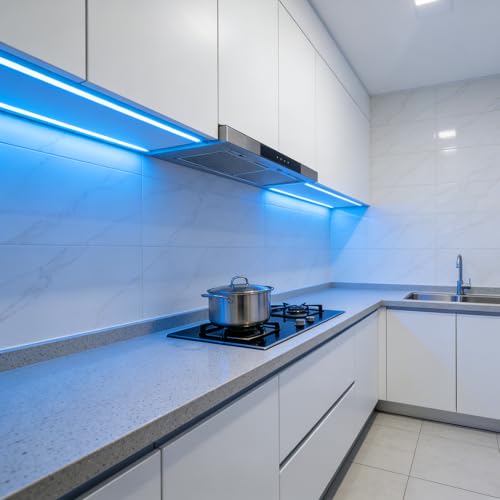 Image of ZSLAIFU 5V USB LED Light Strip, COB LED Strip Lights, Ice Blue 5V LED Lights, Small LED Strip Light, TV Lights for TV Under Cabinet Kitchen Living Room Shelving or Displays (Ice Blue, 3.28ft)