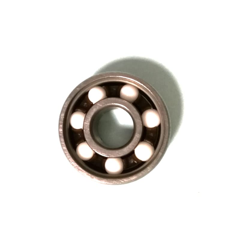 10pcs 608RS Ceramic Ball Inline Roller Skate Wheel Bearing ABEC 11 Anti-Rust Skateboard Wheel Bearing 608 RS 8x22x7mm Shaft(Silver)