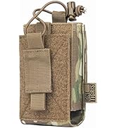 OneTigris Radio Holster for BaoFeng UV-5R BF-F8HP Nylon MOLLE Pouch for Walkie Talkie Rifle Mag (...
