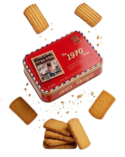 Image of The 1970 Shop 100% Atta Biscuit | Made in Desi Ghee | 0% Maida | No Preservatives | No Palm Oil | Authentic Indian Snack | Atta Biscuit For Healthy Tea Snacking | Premium Handmade Cookies | Eggless & Vegetarian | 200g