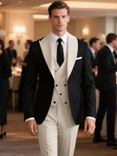 3 Piece Mens Suit Slim Fit Suit for Men Tuxedo for Wedding for Men Formal Suits Set Business3