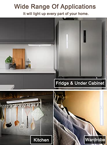 Under Cabinet Lights Wireless Motion Sensor Light Indoor 12Inch Closet Lights Motion Sensored 26-Leds Closet Lights Rechargeable Under Counter Lights Kitchen Cabinet Wardrobe Cupboard Stairs（4 Pack） #TOP7