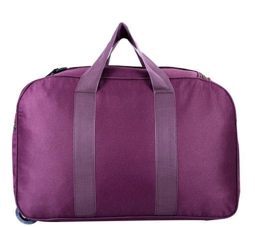Image of Strong Rolling Trolley Bag with Large Storage Area and Easy Maneuver Handle SystemPurple