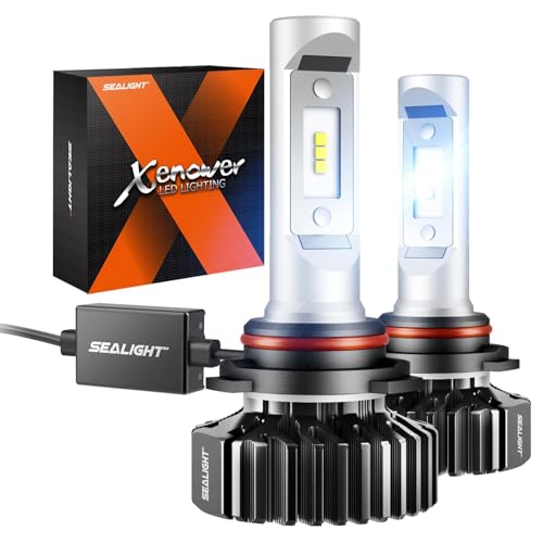 Image of SEALIGHT 90 05 Bulbs Upgraded 30,000LM 700% Super Bright, 1:1 Size, 6000K Cool White Fog Light, 50000Hrs Long Service Life, Plug and Play, Pack of 2