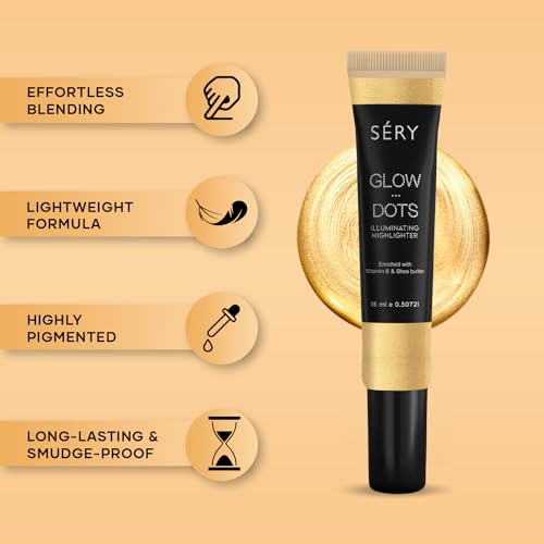 Image of SERY Glow Dots Illuminating Highlighter with Shea Butter, Vitamine E and Anti Aging property - ROSE