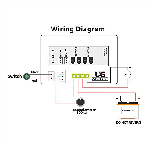 Uniquegoods 6V 12V 24V Digital Display Led Dc Motor Speed Controller Pwm Stepless Speed Control Switch Hho Driver - Black Ccm5D #TOP5
