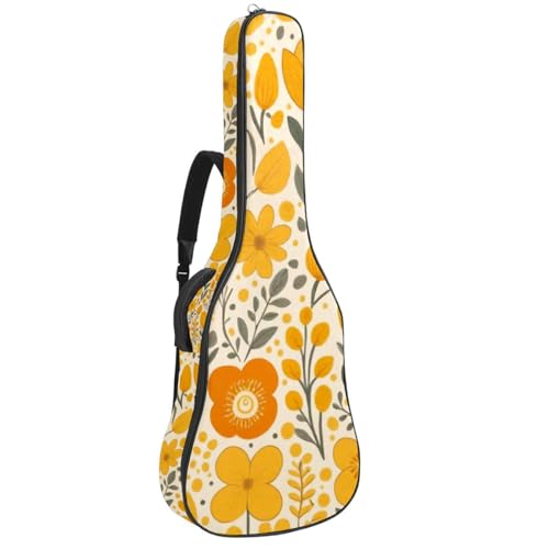 Sac pour guitare multicolore de 40/41/42 pouces avec plusieurs poches de rangement