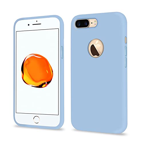 Image of Pikkme Back Cover | Full Camera Protection | Raised Edges | Super Soft Silicone | Bumper Case for iPhone 7 Plus / 8 Plus (Lilac)