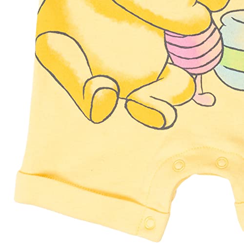 Disney Winnie The Pooh Infant Baby Girls Snap Romper And Headband Yellow 12 Months #TOP6