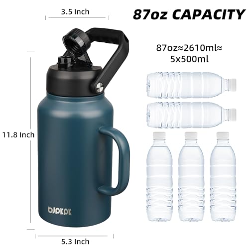 Image of BJPKPK 87oz Stainless Steel Water Bottle, Large Insulated Water Jug