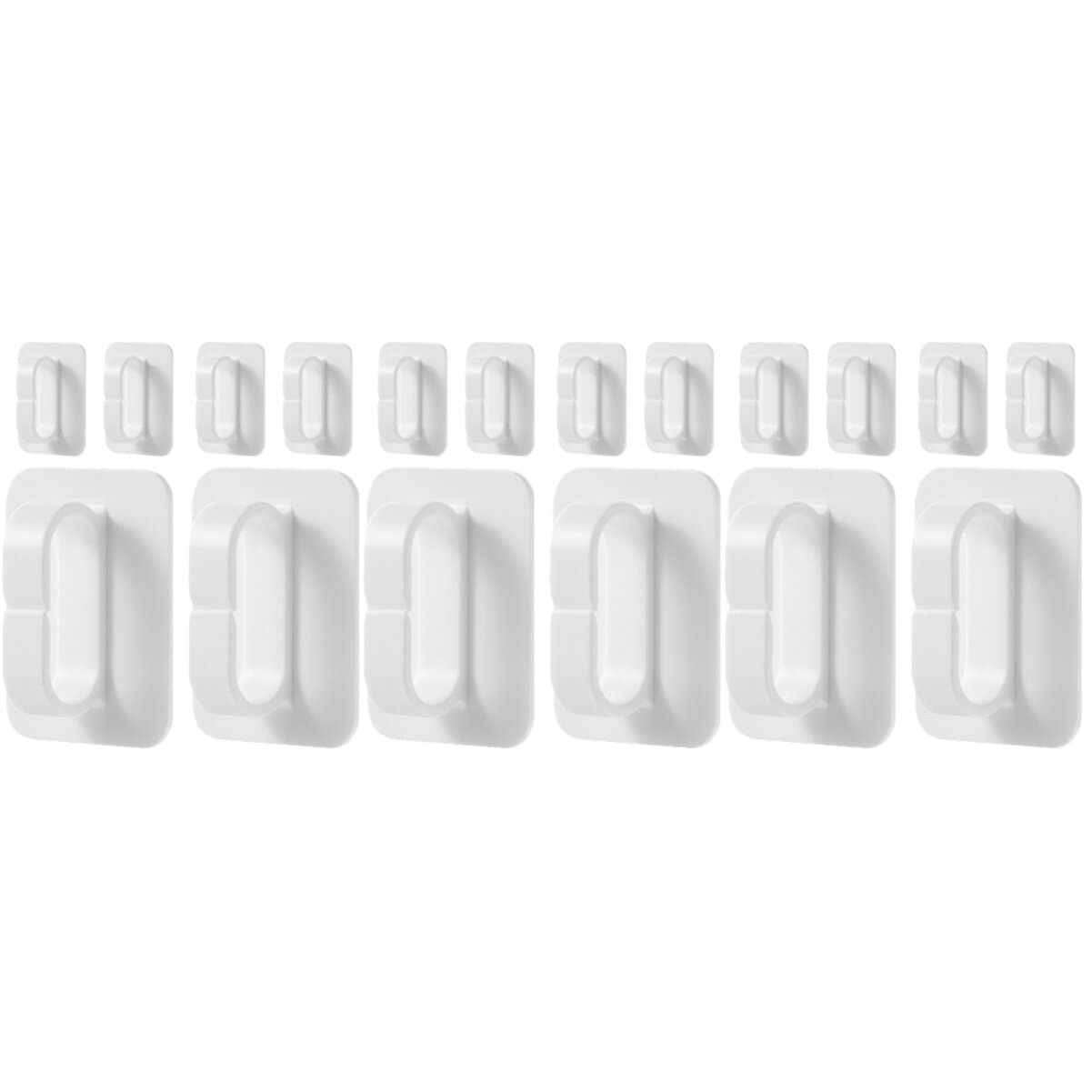 VASDEV 24 Piezas Gancho de Apertura de Anillo Colgador de Pared Decorativo Soporte de Enchufe Gancho de Cocina Gancho de Pared Resistente Perchas de Almacenamiento Ganchos para Perchero G