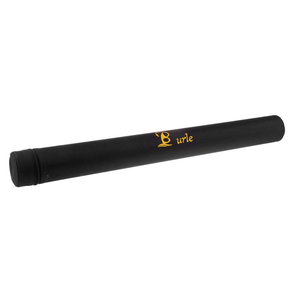 FLAMEER Hard Rod Case Bag Black Fly Fishing Rod Tube for 9FT/10FT Fly Rods, Black - 85cm