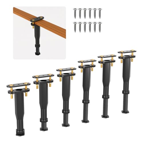 Yuleimy Adjustable Height Bed Support Legs (6.5