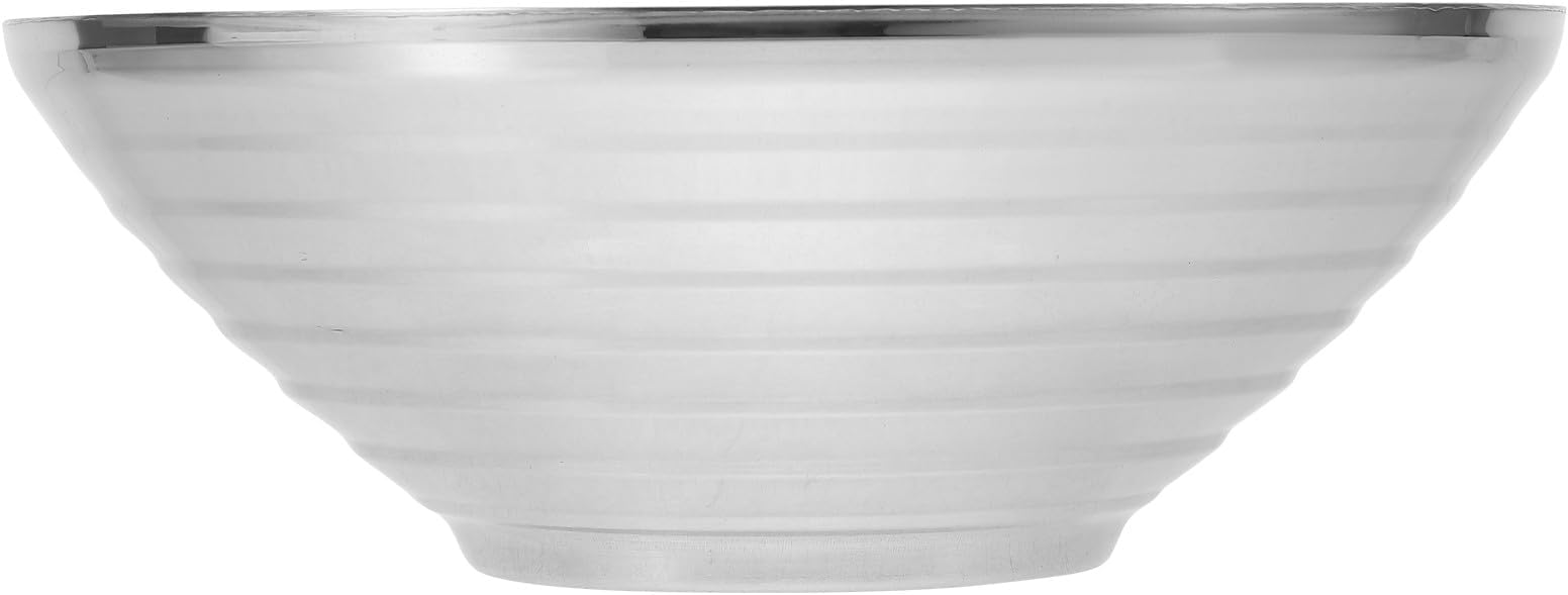 Multi-Function Stainless Steel Salad Bowl Household Serving Bowl for Fruits Desserts and Snacks