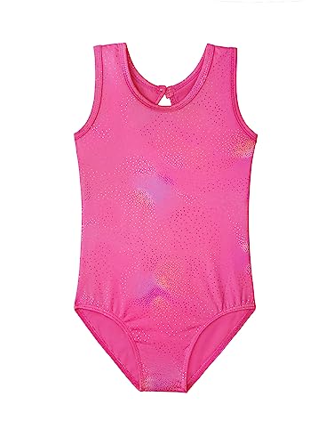 HOZIY Leotards for Girls Ballet Gymnastics Sleeveless Long Sleeve Colorful Sparkles Aqua Blue Pink Purple Solid