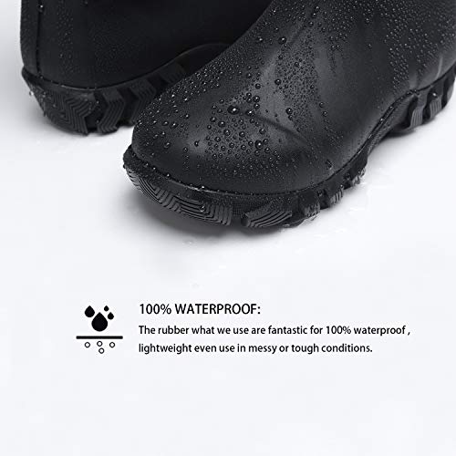 8 Fans Kids Rubber Boots 100% Waterproof Fishing Hunting Neoprene Winter Snow Rain Boots with Warm Liners for Boys and Girls2