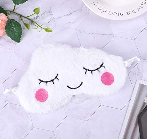 4 Pack Cute Animal Unicorn Sleep Mask For Girls Soft Plush Blindfold Cute Unicorn Fox Alpaca Sleeping Masks Eye Cover Eyeshade For Kids Teens Girls Women Plane Travel Nap Night Sleeping #TOP1