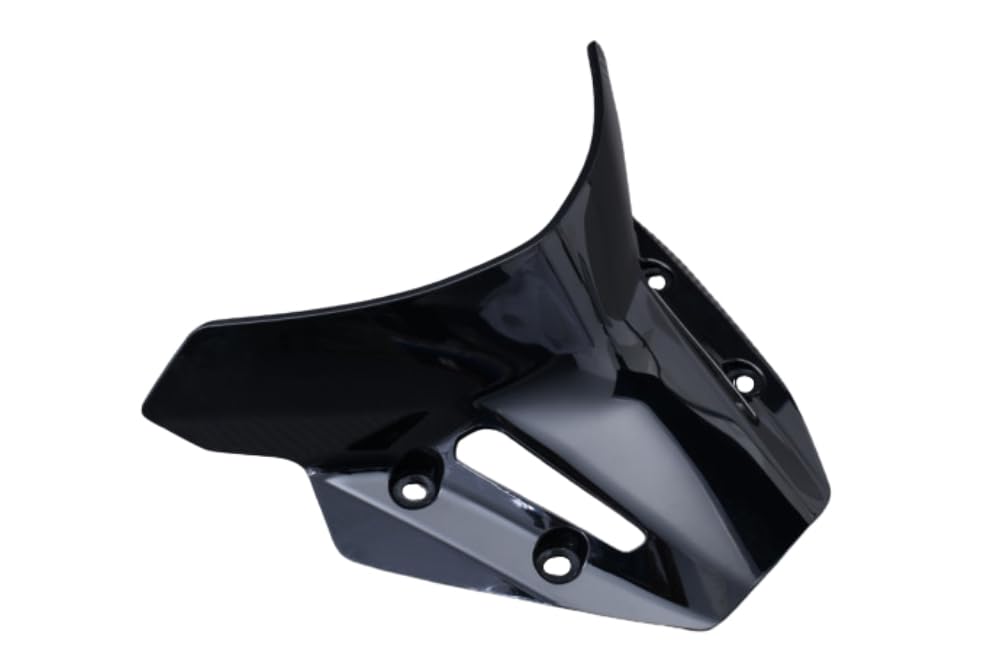 avdb-moto Szyba/Deflektor wiatru kompatybilny z YAMAHA MT09 MT-09 / SP 2021-2023 Z poliwęglanu (Czarny)
