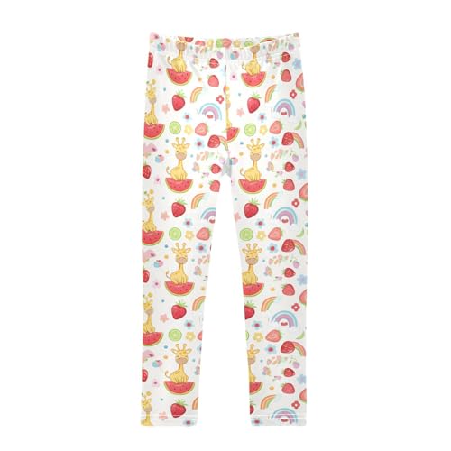 Girls' Leggings Cute Giraffes Watermelon Kids Yoga Tights Pants 1 Pack 20861946