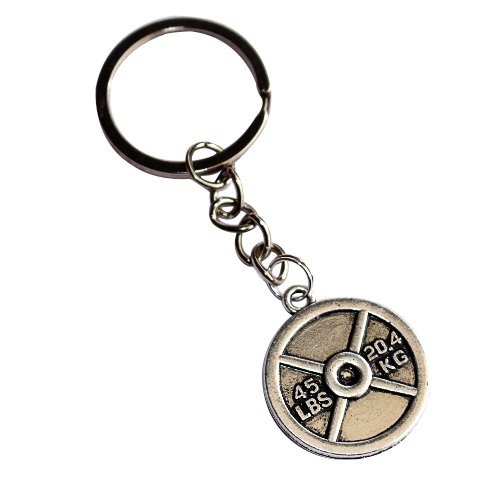 Weightlifting Plate Keychain (45 lbs)