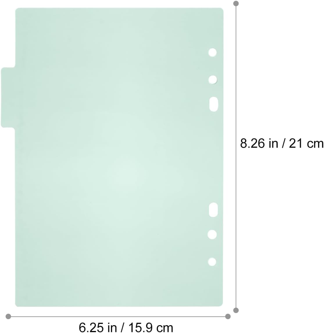 Toddmomy A5 Binder Dividers Labels Insertable Plastic Tabs for Office 10-Pack Colorful Index Dividers for 6-Hole Planner Journal Notebook Organization