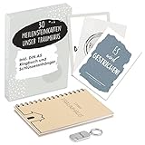 ILP 30 Hausbau Meilensteinkarten - Bautagebuch für Bauherren - Fotoalbum Hausbau - Inkl. Ringbuch und Schlüsselanhänger - Geschenke zum Hausbau Geschenk – Meilenstein Hausbau (grafisch)