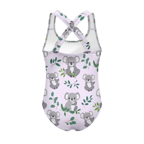 Girls One Piece Bathing Suits Crewneck Quick Dry Swimsuit with UPF 50 + Sun Protection Full Coverage Swimwear2