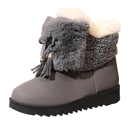 Bottes courtes plates pour femme marche urbaine et bureau en chaussures grises