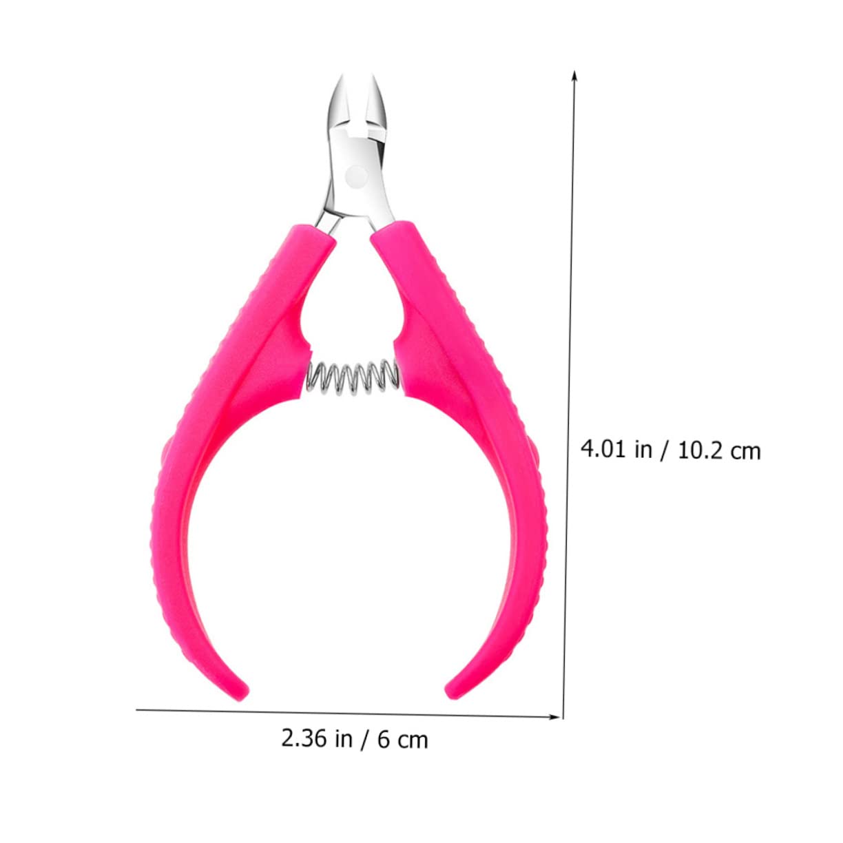 FOMIYES 2pcs Professional Cuticle Nipper Spring Trimmer Nail Art Tool Set Nail Remover