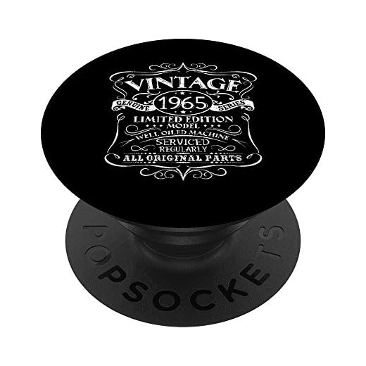 Vintage 1965 57 cumpleaños regalo hombres mujeres diseño original PopSockets PopGrip Intercambiable