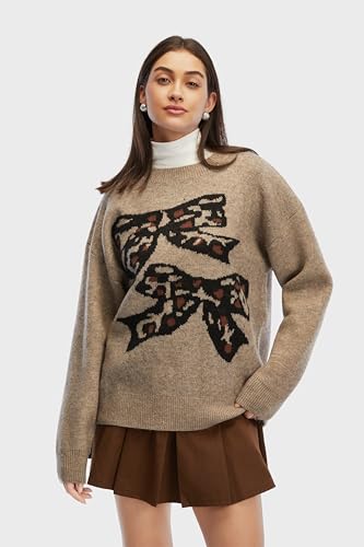 Cute Sweaters for Women Graphic Knit Pullover Womens Sweaters Long Sleeve Casual Going Out Warm Fall Outfits2