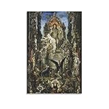 ギュスターヴ・モロー『ユピテルとセメレ』 絵画 ポスター ウォールアート キャンバス 印刷 画像 ポスター 壁の絵 壁掛け 壁飾り 誕生日ギフト ホーム装飾12x18inch(30x45cm)