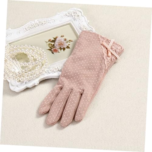 Guantes de verano con pantalla táctil transpirables en gasa y algodón mullido 5