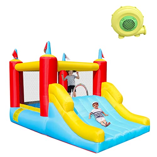 HomeMiYN Hüpfburg, Kinder Outdoor & Indoor Einsatz mit Gebläse und große...