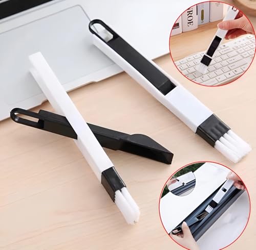 Livizy 2 in 1 Multi-Function Plastic Window Slot Keyboard Wardrobe Dust Removal Cleaning Brush - Image 7