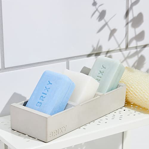 Brixy Shampoo And Conditioner Bar With Body Wash Set For Balance, Hydration & Soft Hair & Skin, All Hair & Skin Types, Ph Balance & Safe For Color Treated Hair, Sustainable, Vegan, Plastic Free #TOP5