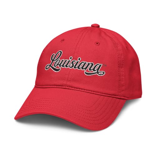 Gorra de béisbol ajustable roja Louisiana Lafayette Ragin' Cajuns miniatura 1